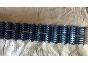 玻璃機(jī)械機(jī)器手臂無(wú)聲齒形鏈條SC3 CL06 CL06-28.5W 9.525毫米19片外導(dǎo)